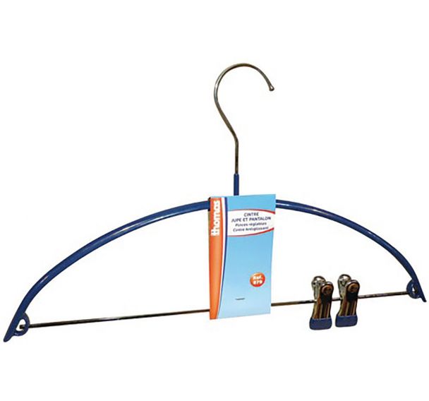 50 Cintres Métal Avec Pinces - Antidérapants - Pour Pantalons, Robes - Gain De Place