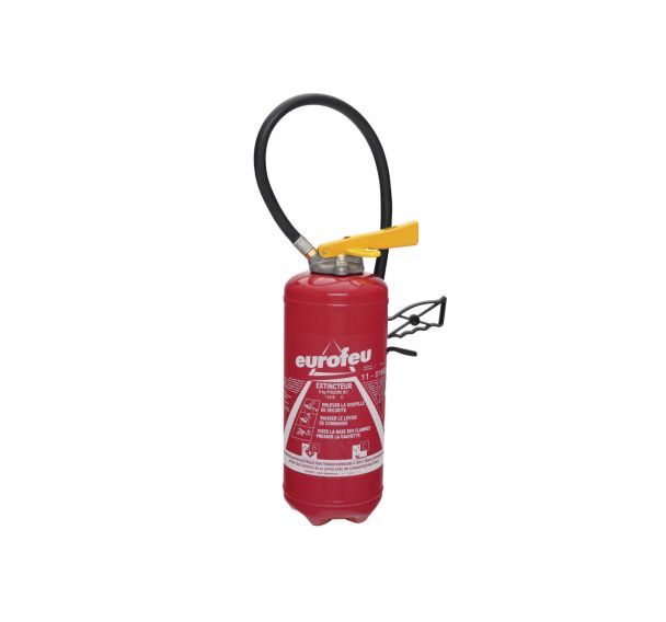Extincteur Portable à Poudre 6 Kg - Certifié, Avec Panneau Et Support Mural | Année De Certification 2025 | Sécurité Maison, Garage, Atelier