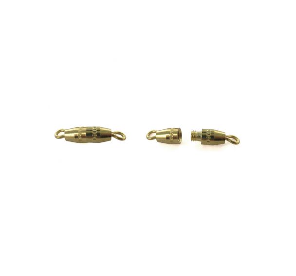 ANCIEN FERMOIR ANNEAU à ressort - bracelet / gousset - Or 18k 750/1000