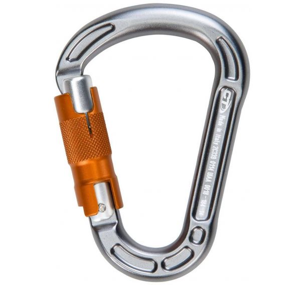 Mousqueton D’escalade Climbing Technology Concept SGL – Gris/vert – Norme CE, UIAA – Pour Via Ferrata, Travail