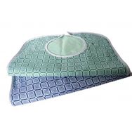 10 bavoirs adultes 100% polyester Coloris bleu