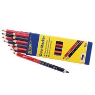 12 Crayons bicolore Rouge/bleu Mine HB