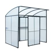 Abri fumeurs acier anthracite