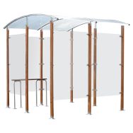 Abri fumeurs design 6 m² - Autonome