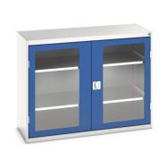 Armoire Verso Portes Transparentes Avec 2 Tablettes 1300x550x1000_Bott