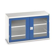 Armoire Verso Portes Transparentes Avec 2 Tablettes 1300x550x800_Bott