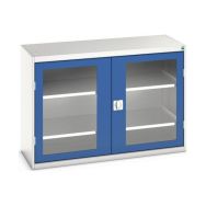 Armoire Verso Portes Transparentes Avec 2 Tablettes 1300x550x900_Bott