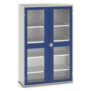 Armoire Verso Portes Transparentes Avec 4 Tablettes 1300x550x2000_Bott