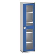 Armoire Verso Portes Transparentes Avec 4 Tablettes 525x350x2000_Bott