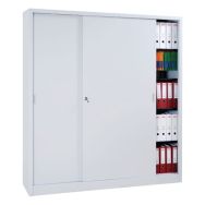 Armoire à monter avec portes coulissantes - Haute - Largeur 160 cm - Manutan