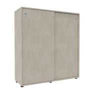 Armoire bois IDEA portes coulissantes hauteur 131 cm