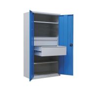 Armoire d'atelier métallique - à tiroirs