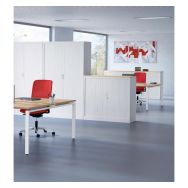 Armoire métal à rideaux H.105cm