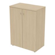 Armoire mi haute portes battantes largeur 80 cm