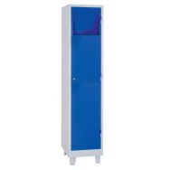 Armoire reception ligne sale 1 colonne 1 trappe Gris/bleu