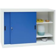 Armoires basses à portes coulissantes CH - Largeur 150 cm - Manutan