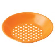 Lot de 12 assiettes à bouillie Ø 18,5 cm mélamine petits pois blancs