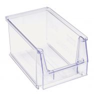 Bac à bec gerbable - Longueur 230 mm - 3.8 L Transparent