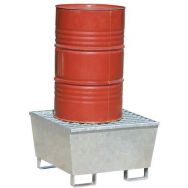 Bac de rétention acier conique 220 L - 1 fût - Manutan