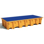 Bac de rétention pour 3 IBC - 1650 L - Manutan