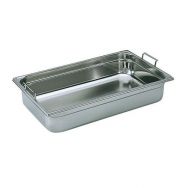 Bac gastronorme plein GN 1/1 inox anse escamotable