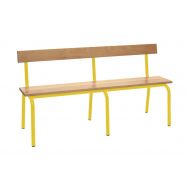 Banc maternelle avec dossier longueur 160 cm