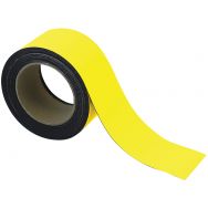 Bande magnétique effaçable pour marquage 10 m - Jaune - Manutan