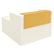 Banque d'accueil haute Ola avec retour longueur 122 cm
