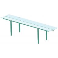 Banquette Banco 4 places 180 cm acier