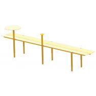 Banquette Banco 6 places acier