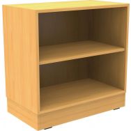 Bibliothèque Octet hêtre sur socle panneau