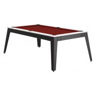 Billard Steel cadre blanc - pieds gris