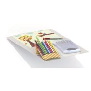 Boîte de 12 crayons de couleur et de 12 feutres