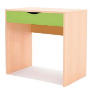 Bureau Ala's avec tiroir bouleau/vert