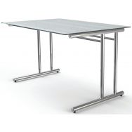 Bureau réglable - Artline cadre cantilever L1200 x P800 x H680-820 mm