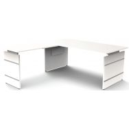 Bureau réglable L 1800xP1800mm- stage One Form4 + extension L 1000 mm