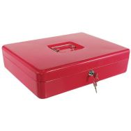 Caisse à monnaie Eco avec monnayeur 9 cases Rouge
