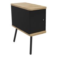 Caisson suspendu Alto Solo noir 2 pieds 1 porte