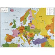 Carte de l'Europe murale double face