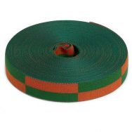 Ceinture de karaté coloris bicolore à damier - rouleau 50 m
