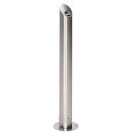 Cendrier colonne acier - Avec toit - 4.2L - Brossé
