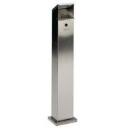 Cendrier en inox 2 L - gris