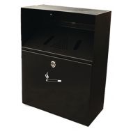 Cendrier mural avec auvent - 4L - noir