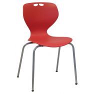 Chaise Coque Mahia2 4 pieds acier