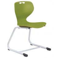 Chaise Coque Mahia2 appui sur table acier