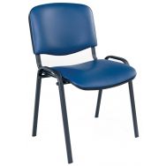 Chaise Fancy - Vinyle - Structure noire - Manutan
