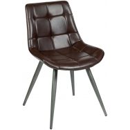 Chaise Love structure métal - coque tissu PVC capitonnée