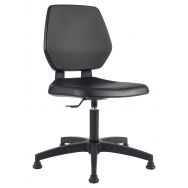 Chaise Tyka assise et dossier polyuréthane sur patins