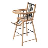 Chaise haute André traditionnelle fixe hybride