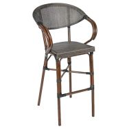 Chaise haute Modene structure alu bois